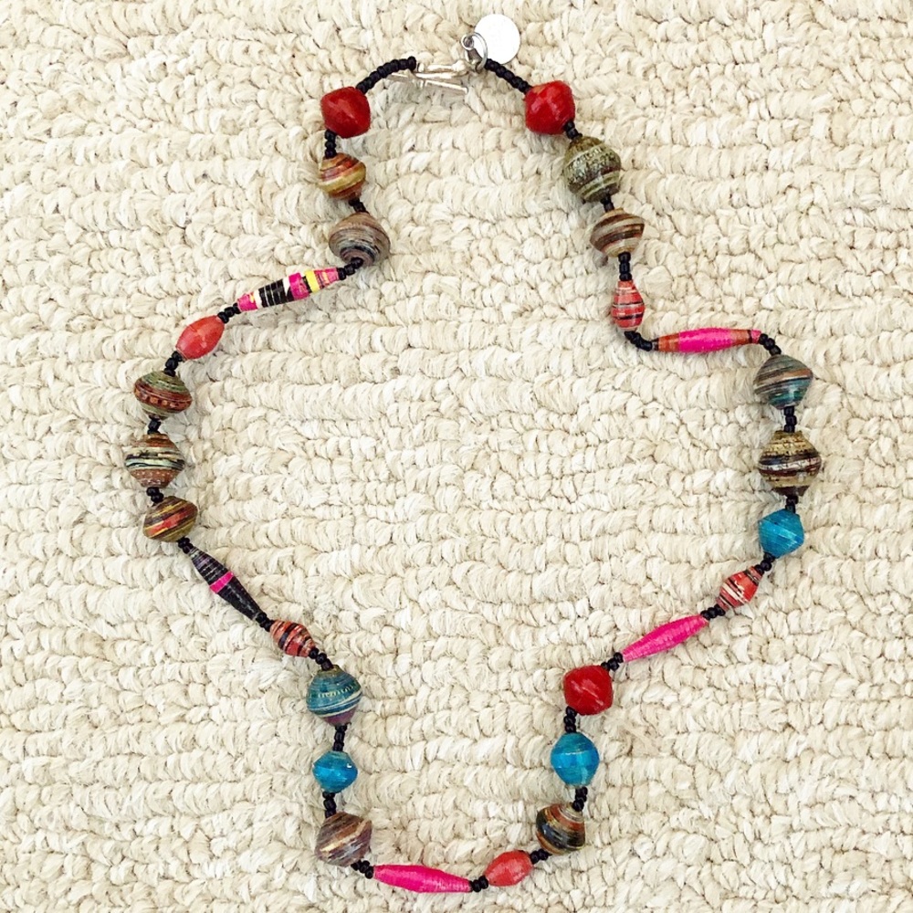 Ugandan ‘Bead for Life’ paper bead necklace